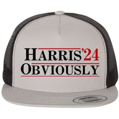 Harris Obviously 2024 Flat Bill Trucker Hat