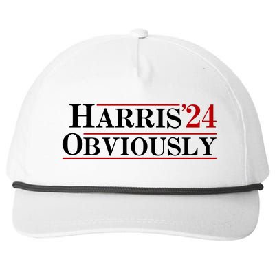 Harris Obviously 2024 Snapback Five-Panel Rope Hat