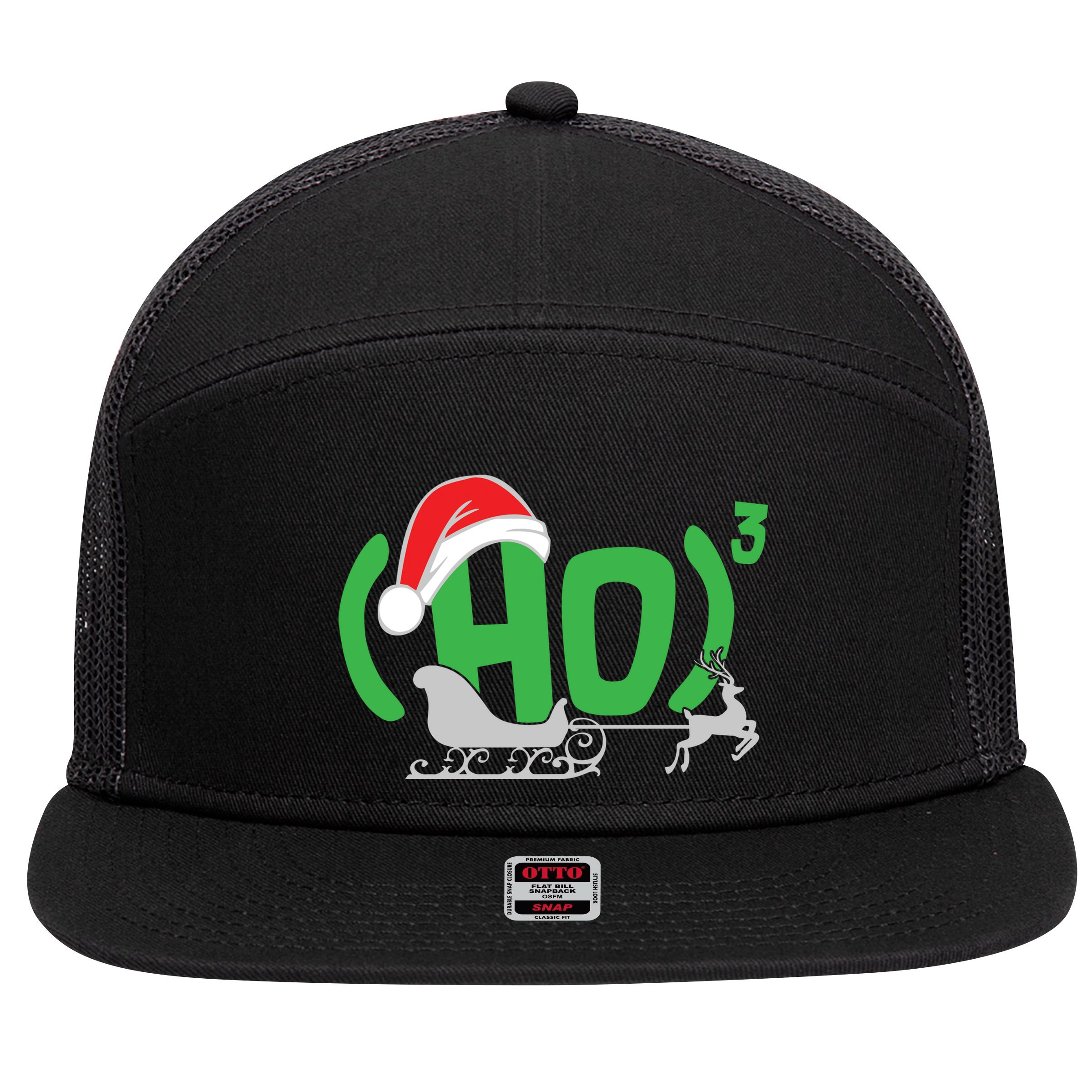 Ho3 Ho Times Three  7 Panel Mesh Trucker Snapback Hat