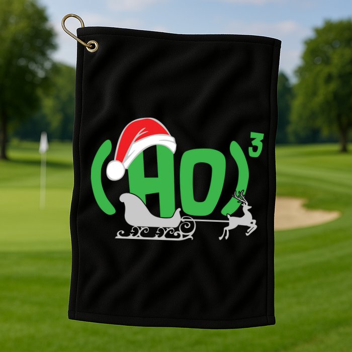 Ho3 Ho Times Three  Golf Towel