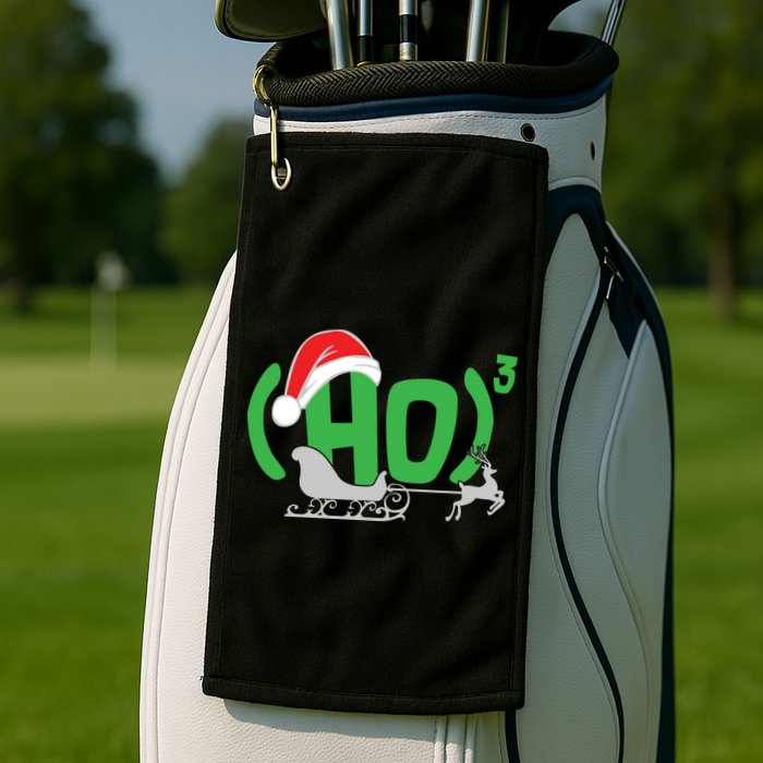 Ho3 Ho Times Three  Golf Towel
