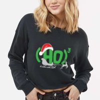Ho3 Ho Times Three  Cropped Pullover Crew