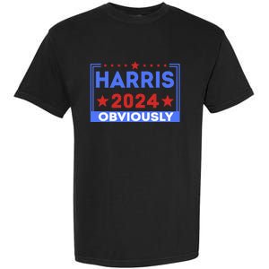 Harris Obviously A Vote For 2024 Garment-Dyed Heavyweight T-Shirt