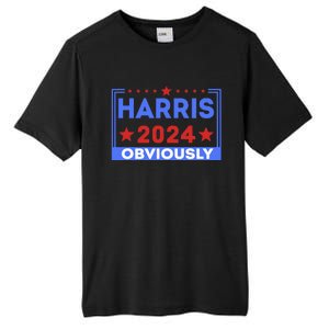 Harris Obviously A Vote For 2024 Tall Fusion ChromaSoft Performance T-Shirt