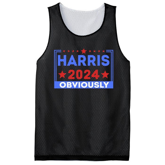 Harris Obviously A Vote For 2024 Mesh Reversible Basketball Jersey Tank