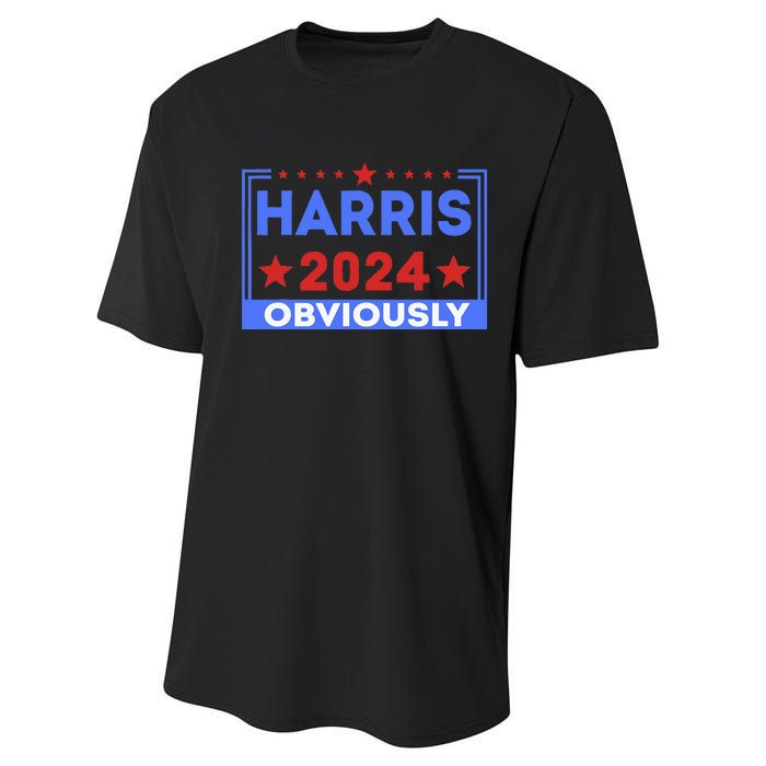 Harris Obviously A Vote For 2024 Performance Sprint T-Shirt