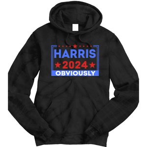 Harris Obviously A Vote For 2024 Tie Dye Hoodie