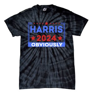 Harris Obviously A Vote For 2024 Tie-Dye T-Shirt