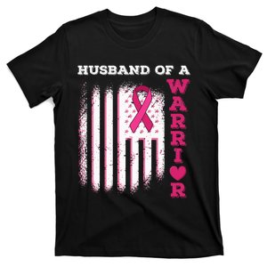  Husband Of A Warrior Breast Cancer Awareness T-Shirt