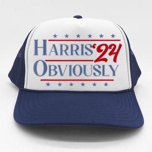 Harris. Obviously. A Vote For 2024 President Kamala Harris Trucker Hat