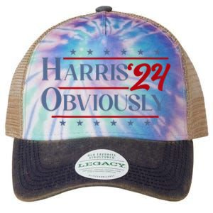 Harris. Obviously. A Vote For 2024 President Kamala Harris Legacy Tie Dye Trucker Hat