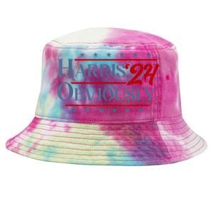 Harris. Obviously. A Vote For 2024 President Kamala Harris Tie-Dyed Bucket Hat