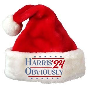 Harris. Obviously. A Vote For 2024 President Kamala Harris Premium Christmas Santa Hat