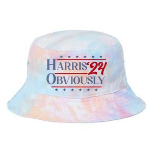 Harris. Obviously. A Vote For 2024 President Kamala Harris Tie Dye Newport Bucket Hat