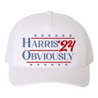 Harris. Obviously. A Vote For 2024 President Kamala Harris Yupoong Adult 5-Panel Trucker Hat