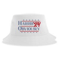 Harris. Obviously. A Vote For 2024 President Kamala Harris Sustainable Bucket Hat