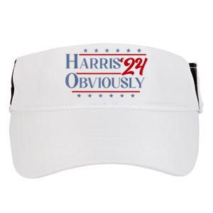 Harris. Obviously. A Vote For 2024 President Kamala Harris Adult Drive Performance Visor