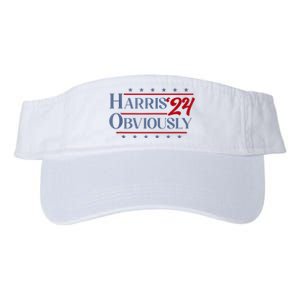 Harris. Obviously. A Vote For 2024 President Kamala Harris Valucap Bio-Washed Visor