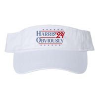 Harris. Obviously. A Vote For 2024 President Kamala Harris Valucap Bio-Washed Visor