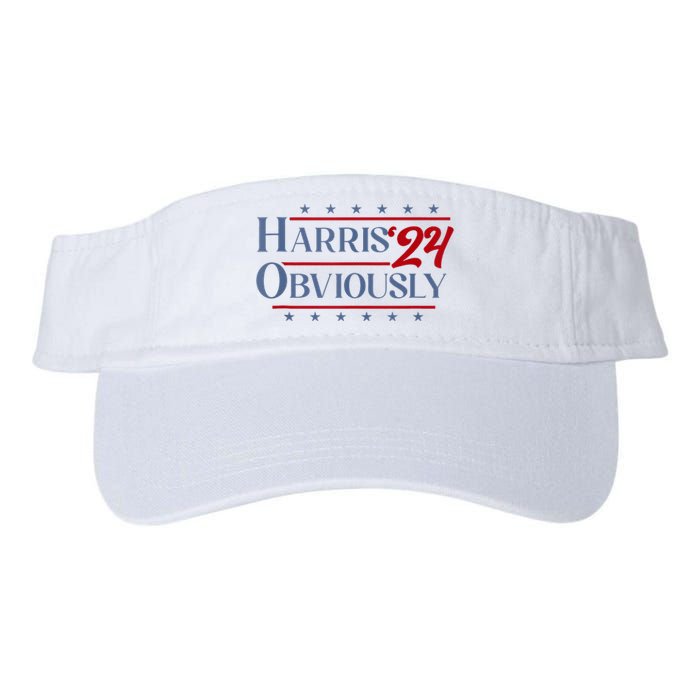 Harris. Obviously. A Vote For 2024 President Kamala Harris Valucap Bio-Washed Visor