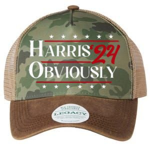 Harris. Obviously. A Vote For 2024 President Kamala Harris Legacy Tie Dye Trucker Hat