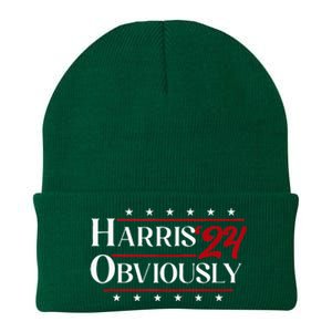 Harris. Obviously. A Vote For 2024 President Kamala Harris Knit Cap Winter Beanie