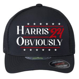 Harris. Obviously. A Vote For 2024 President Kamala Harris Flexfit Unipanel Trucker Cap