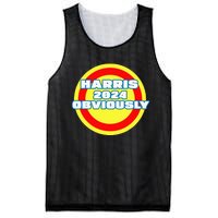 Harris. Obviously. A Vote For 2024 President Kamala Harris Mesh Reversible Basketball Jersey Tank