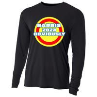 Harris. Obviously. A Vote For 2024 President Kamala Harris Cooling Performance Long Sleeve Crew