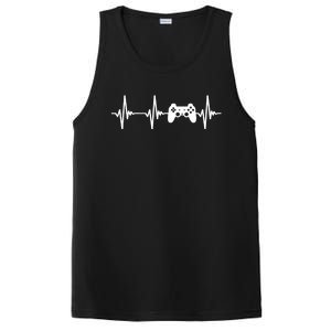 Heartbeat Of A Gamer Gift Gaming Funny Gift Gamer Gift PosiCharge Competitor Tank