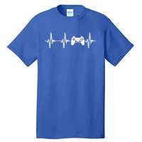 Heartbeat Of A Gamer Gift Gaming Funny Gift Gamer Gift Tall T-Shirt