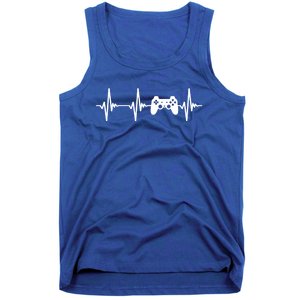 Heartbeat Of A Gamer Gift Gaming Funny Gift Gamer Gift Tank Top