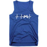 Heartbeat Of A Gamer Gift Gaming Funny Gift Gamer Gift Tank Top