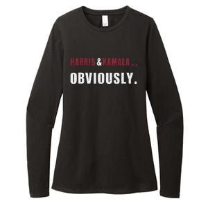 Harris. Obviously. A Vote For 2024 President Kamala & Harris Womens CVC Long Sleeve Shirt