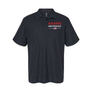 Harris. Obviously. A Vote For 2024 President Kamala Harris Softstyle Adult Sport Polo