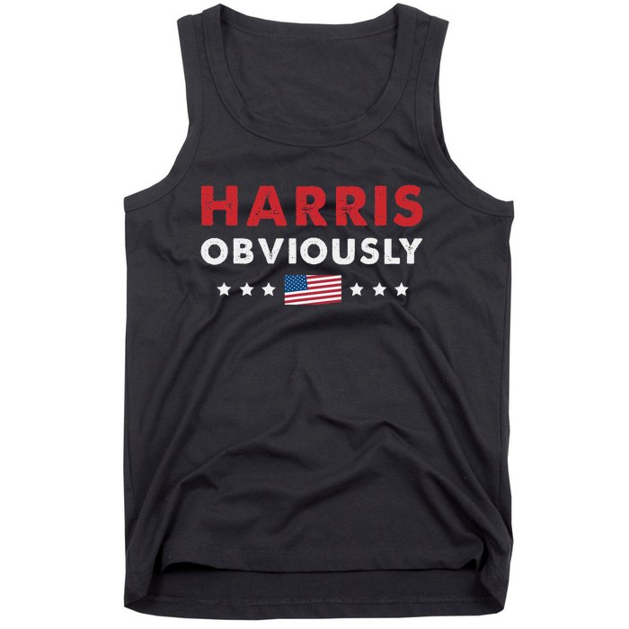 Harris. Obviously. A Vote For 2024 President Kamala Harris Tank Top