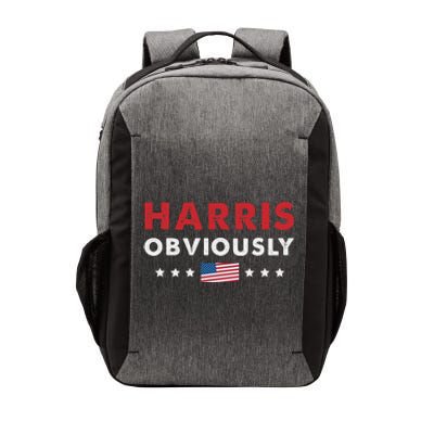 Harris. Obviously. A Vote For 2024 President Kamala Harris Vector Backpack