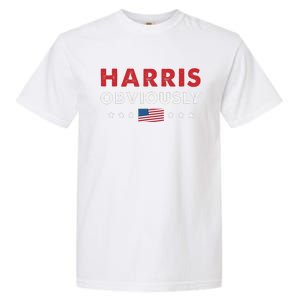 Harris. Obviously. A Vote For 2024 President Kamala Harris Garment-Dyed Heavyweight T-Shirt