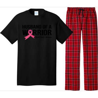 Husband Of A Warrior Breast Cancer Awareness Funny Gift Funny Gift Pajama Set