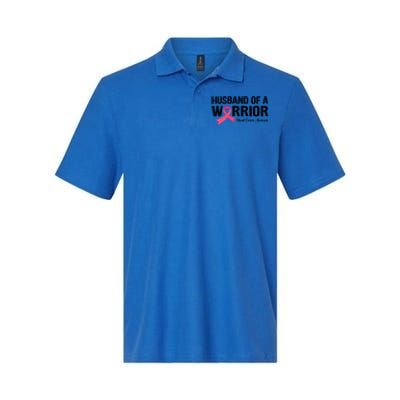 Husband Of A Warrior Breast Cancer Awareness Funny Gift Funny Gift Softstyle Adult Sport Polo