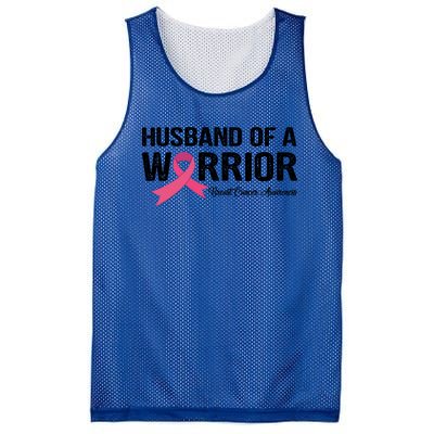 Husband Of A Warrior Breast Cancer Awareness Funny Gift Funny Gift Mesh Reversible Basketball Jersey Tank