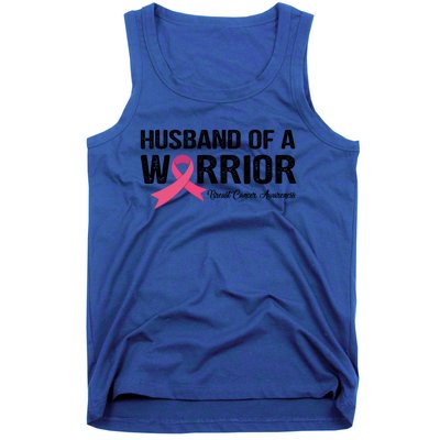 Husband Of A Warrior Breast Cancer Awareness Funny Gift Funny Gift Tank Top