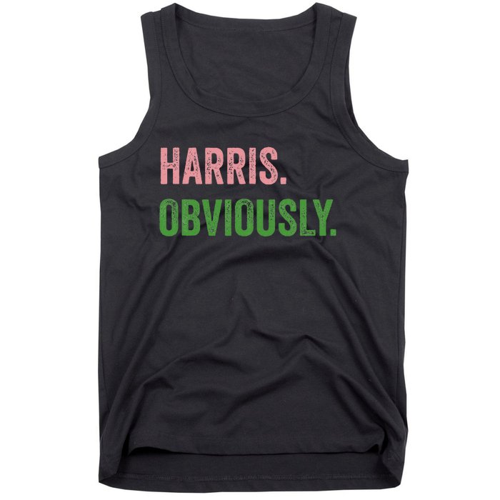 Harris. Obviously. A Vote For 2024 President Kamala Harris Tank Top