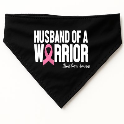 Husband Of A Warrior Breast Cancer Awanress USA-Made Doggie Bandana