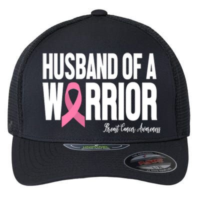 Husband Of A Warrior Breast Cancer Awanress Flexfit Unipanel Trucker Cap