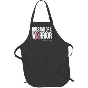 Husband Of A Warrior Breast Cancer Awanress Full-Length Apron With Pockets