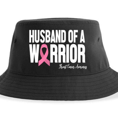 Husband Of A Warrior Breast Cancer Awanress Sustainable Bucket Hat