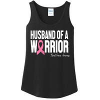 Husband Of A Warrior Breast Cancer Awanress Ladies Essential Tank