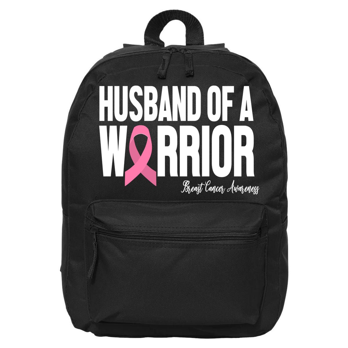 Husband Of A Warrior Breast Cancer Awanress 16 in Basic Backpack