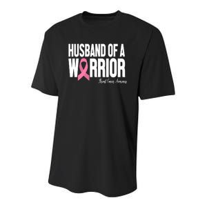 Husband Of A Warrior Breast Cancer Awanress Youth Performance Sprint T-Shirt